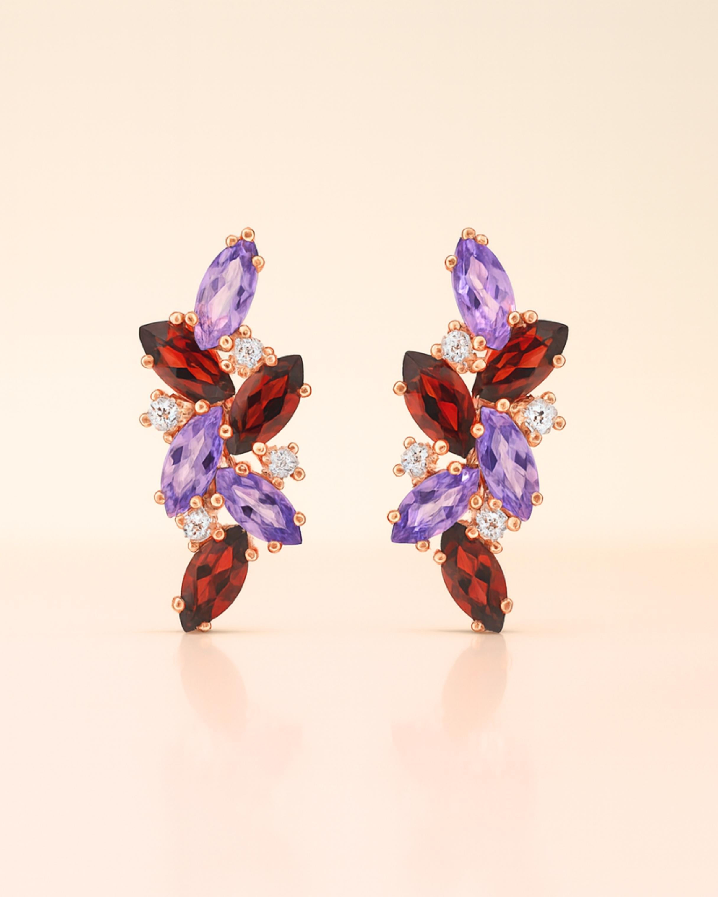 Cluster Earrings