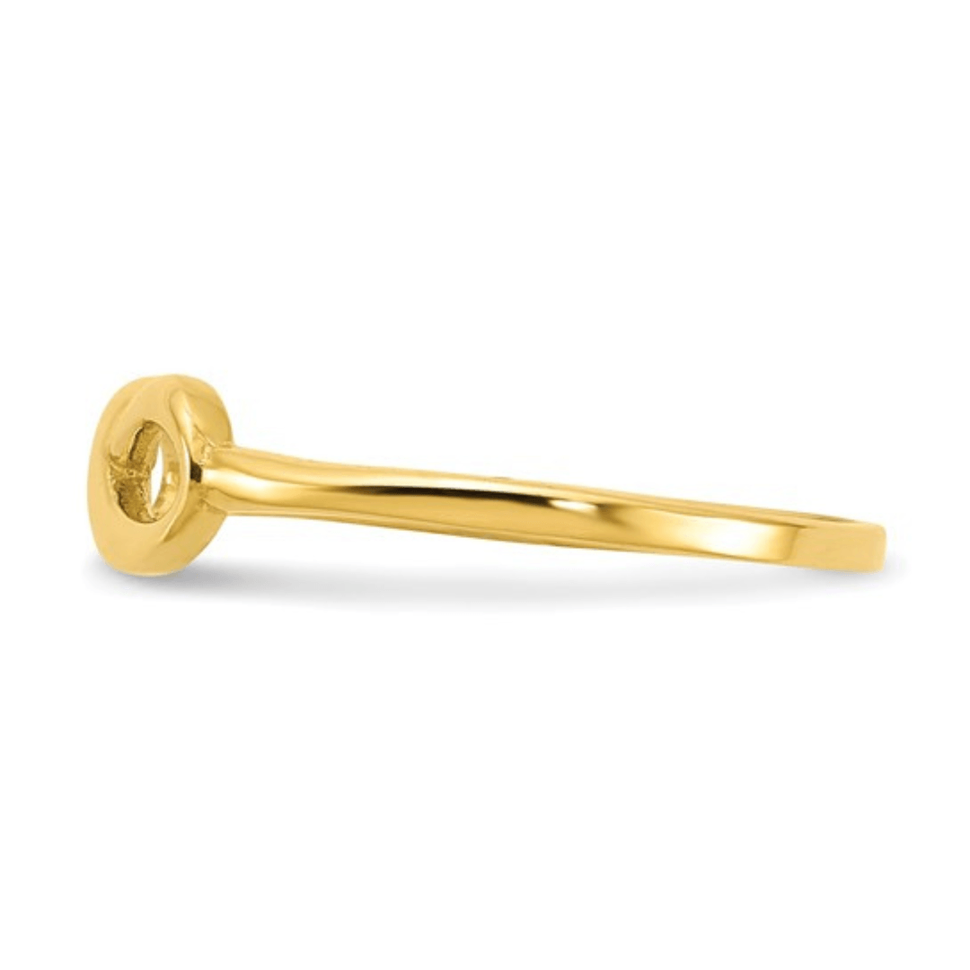 10K Yellow Gold Infinity Ring Fine Color Jewels