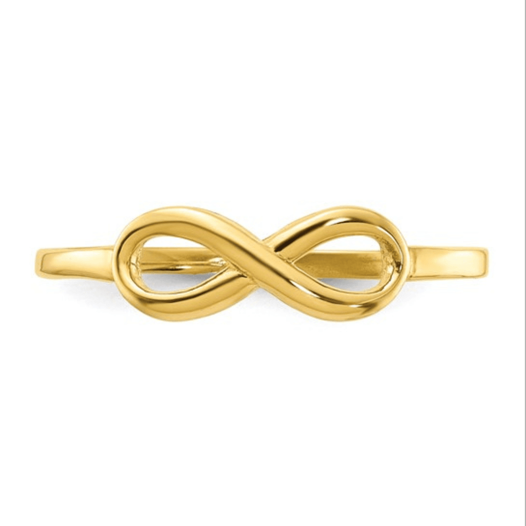 10K Yellow Gold Infinity Ring Fine Color Jewels