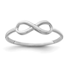 Load image into Gallery viewer, 10K White Gold Infinity Ring