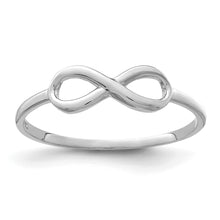 Load image into Gallery viewer, 10K White Gold Infinity Ring