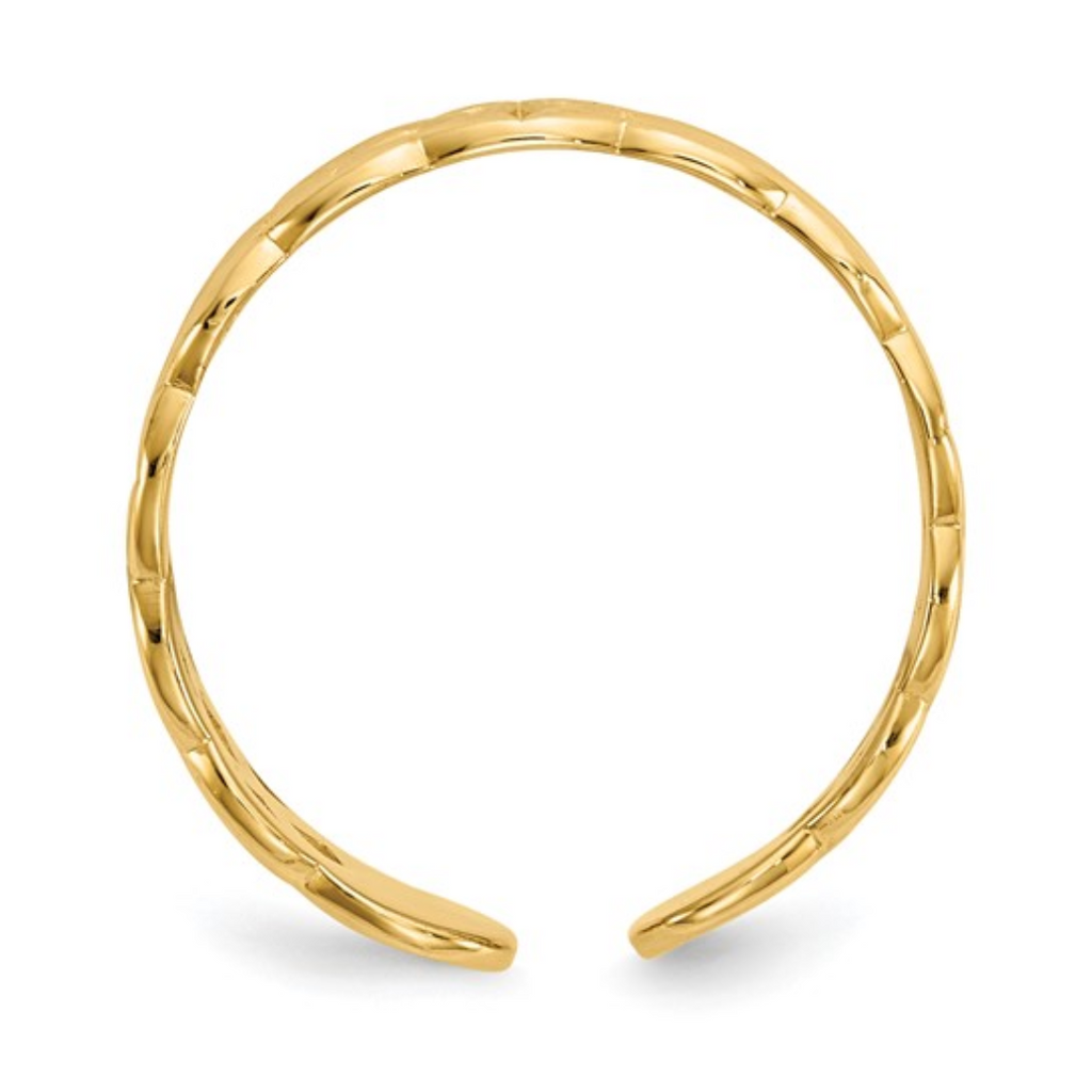 10K Yellow Gold Celtic Toe Ring