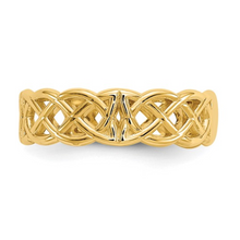 Load image into Gallery viewer, 10K Yellow Gold Celtic Toe Ring