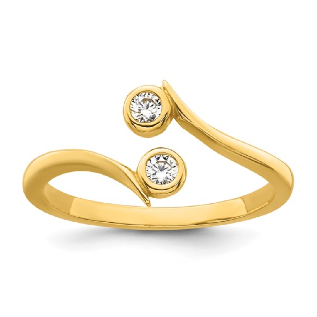 10k Gold Adjustable Toe Ring