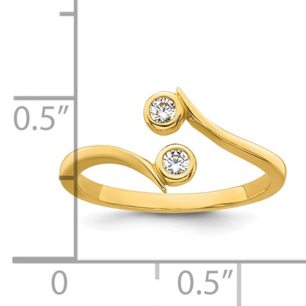 10k Gold Adjustable Toe Ring
