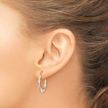 Load image into Gallery viewer, 10K Gold Oval Hollow Hoop Earrings