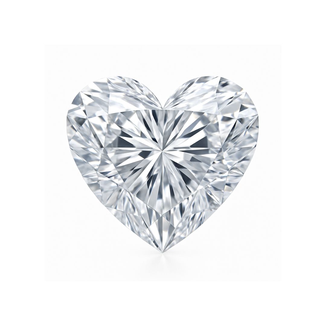 Heart Loose Lab Grown Diamond Stone VVS1 IGI Certified