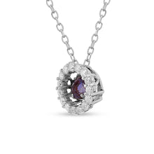 Load image into Gallery viewer, Created Alexandrite Dancing Stone Necklace
