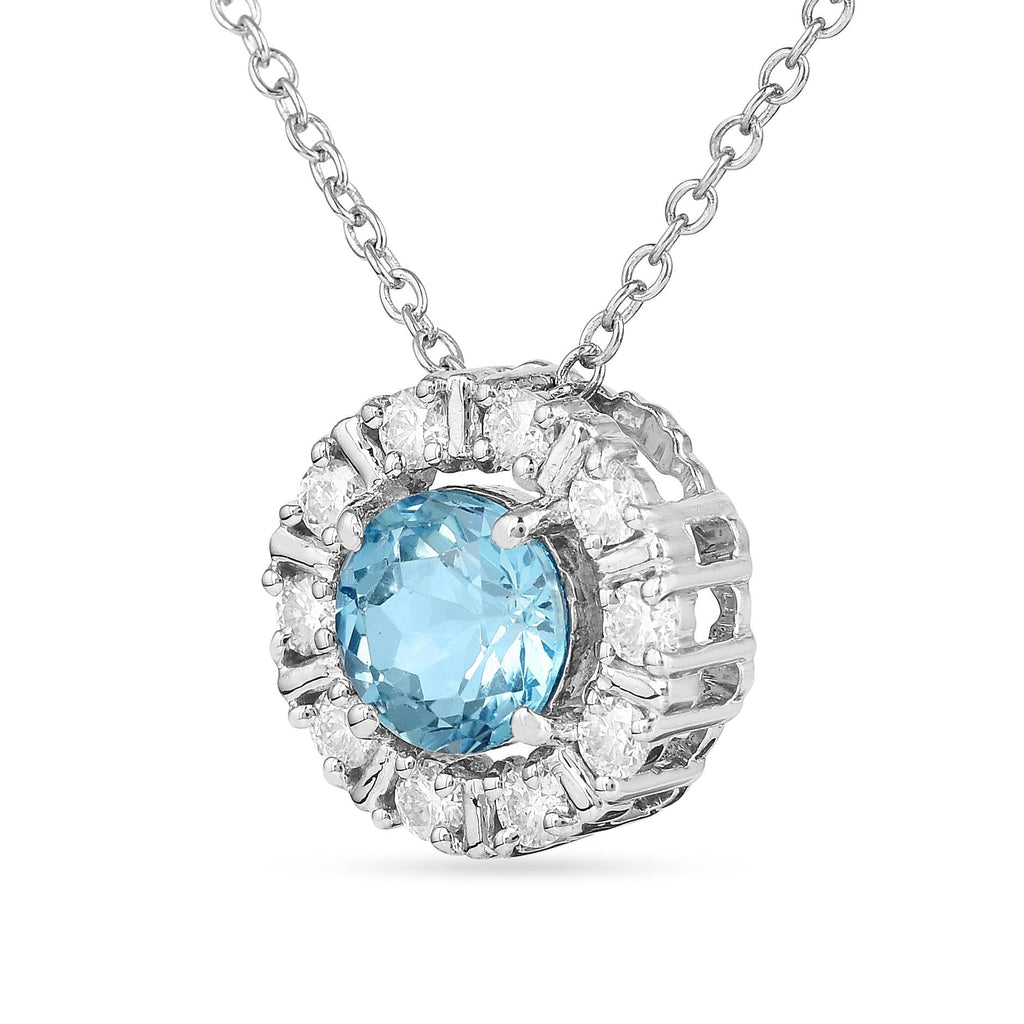 Natural Blue Topaz Round Halo Pendant Necklace FineColorJewels 925 Sterling Silver, ANNIVERSARY GIFT, best gift for girls, best gift for women, Blue Gemstone Necklace, Blue Topaz Pendant, Bridesmaid Gift for Her, Christmas gift, Dainty Topaz Necklace, December Birthstone Necklace, dla-dm-discount-all-154898, Gift for Daughter, Gift for Girlfriend, gift for her, Gift for Mom, gift for women, gift from daughter, gift ideas for her, gifts for her, Thanksgiving Gift, Valentine's Day gift