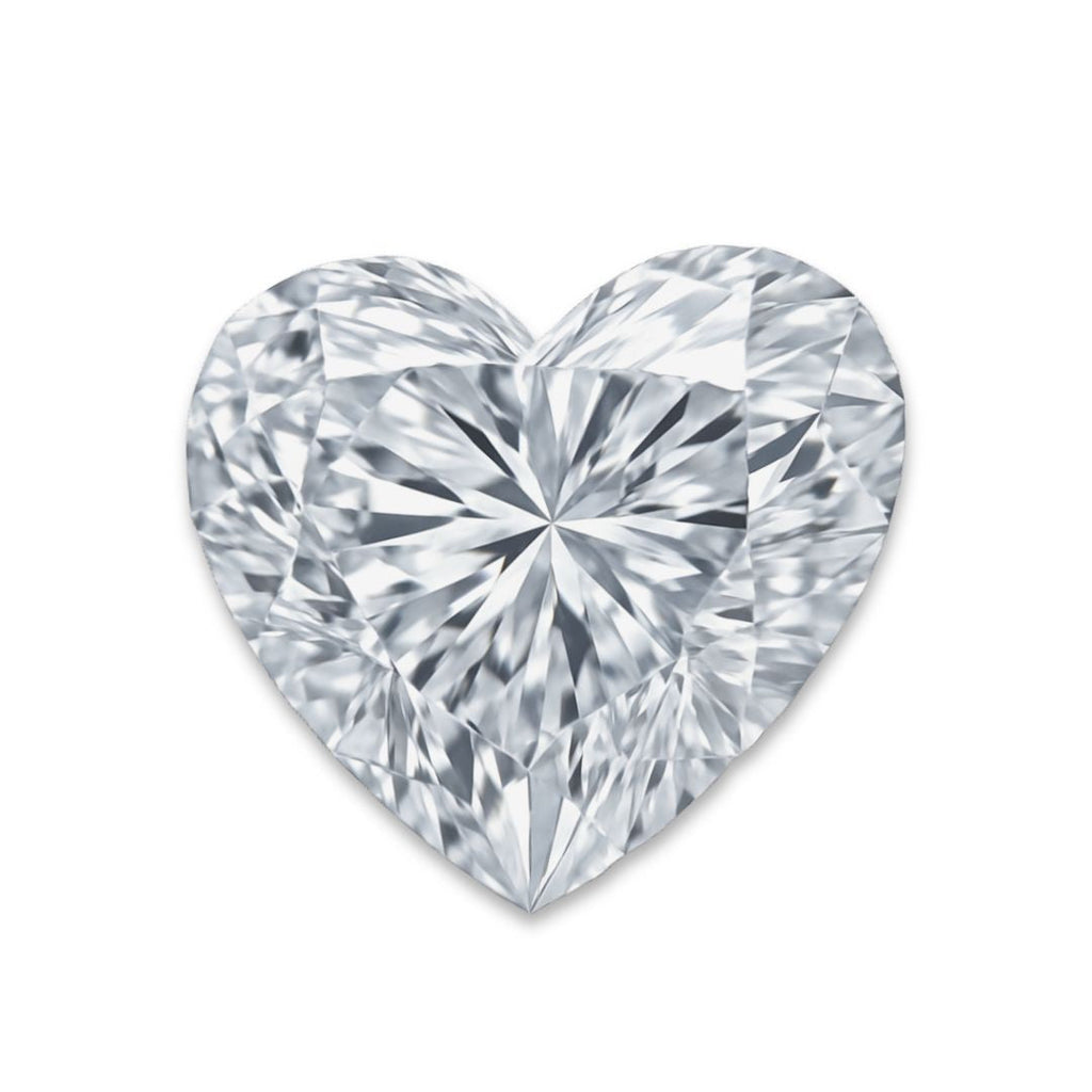 Heart Loose Lab Grown Diamond Stone VVS2 IGI Certified