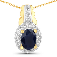 Load image into Gallery viewer, Sterling Silver Black Blue Sapphire Jewelry Set