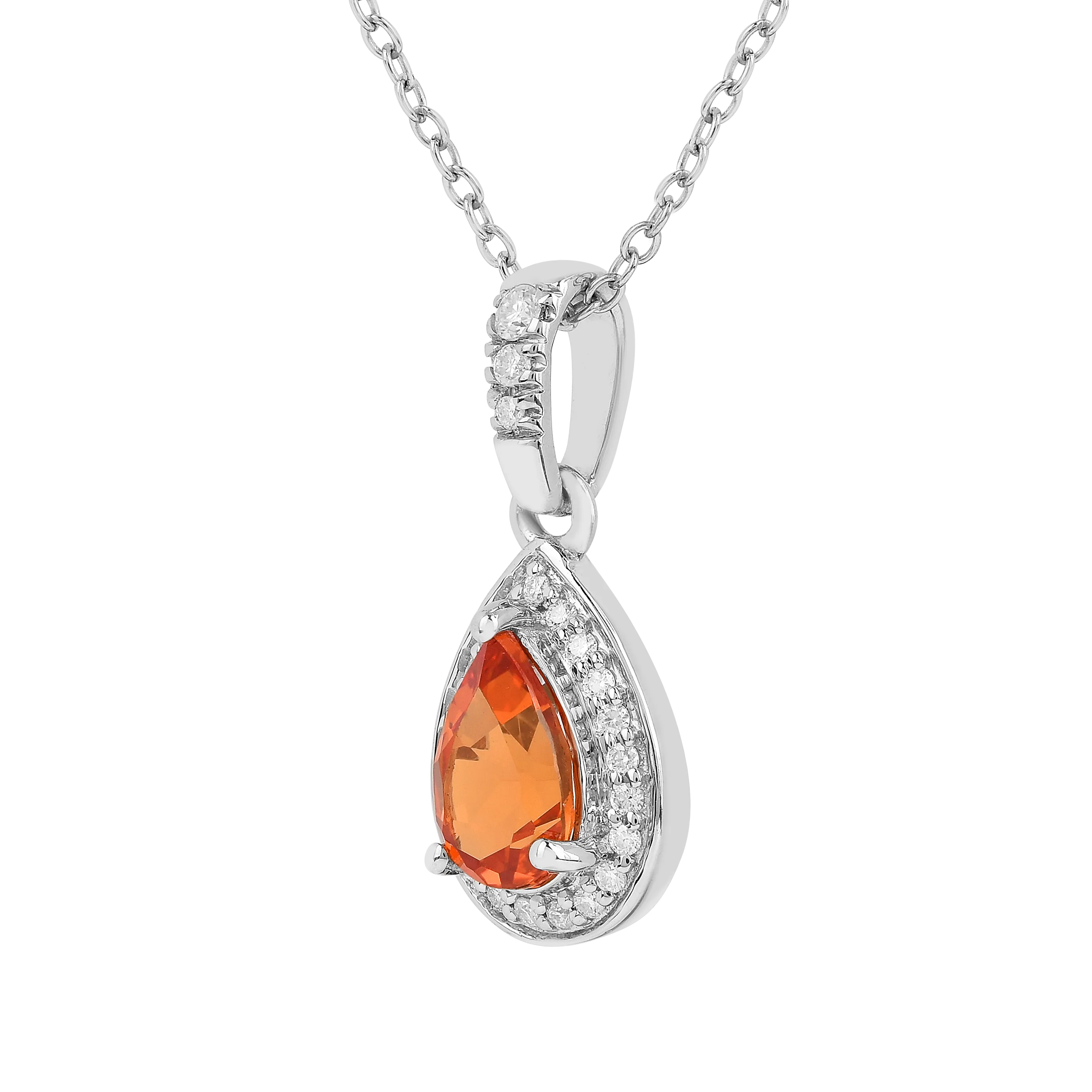 Peach sapphire Teardrop Pendant Necklace Fine Color Jewels AFFORDABLE NECKLACE, ANNIVERSARY GIFT FOR HER, dla-dm-discount-all-154898, HALO NECKLACE, necklace gift for her, NECKLACE GIFT FOR WOMEN, peach Gemstone, Peach Sapphire Jewelry, peach Sapphire necklace, peach sapphire pendant necklaceLab Created Padparadscha necklace, Pink Orange Sapphire, TEARDROP NECKLACE, Trending Jewelry