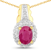 Load image into Gallery viewer, Sterling Silver Natural Ruby Jewelry Set