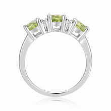 Load image into Gallery viewer, Peridot Green Gemstone Ring August Birthstone - FineColorJewels