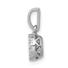 Load image into Gallery viewer, 14K White Gold Lab Grown Diamond Circle Cluster Pendants