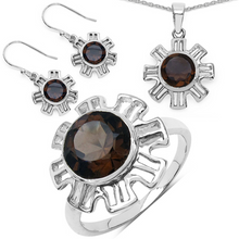 Load image into Gallery viewer, Genuine Smoky Quartz Jewelry Set