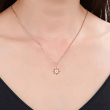 Load image into Gallery viewer, Mother of Pearl Ruby Pendant Necklace