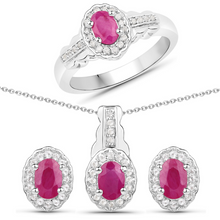 Load image into Gallery viewer, Natural Ruby Jewelry Set