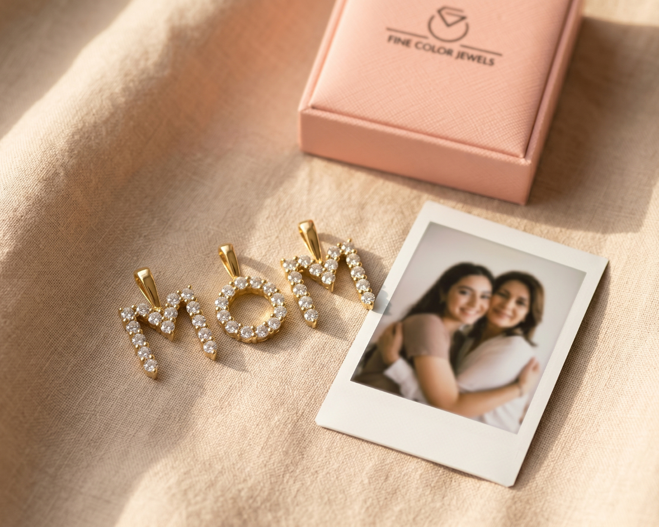 Lab Grown Diamond Initial Pave Pendants