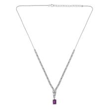 Load image into Gallery viewer, Natural Amethyst Art Deco Necklace