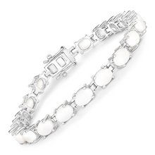 Load image into Gallery viewer, Natural Opal Tennis Bracelet