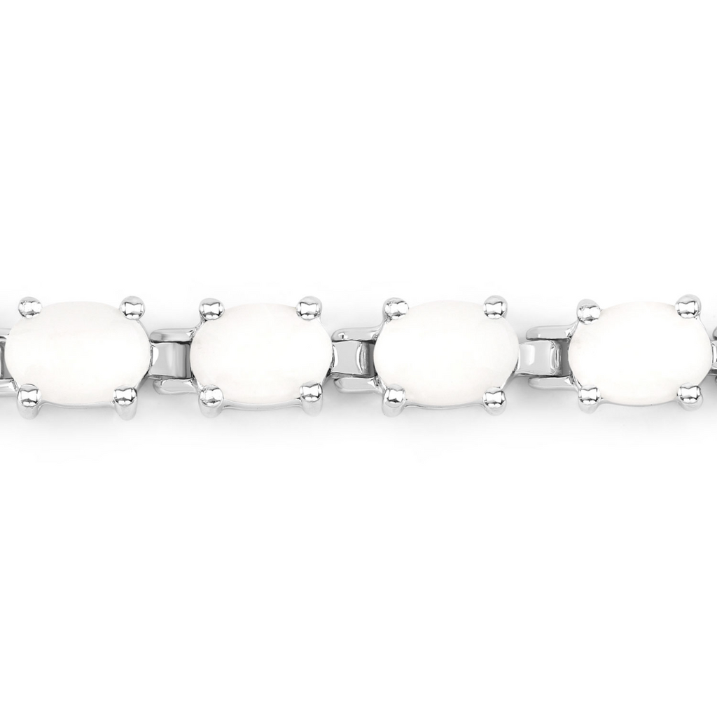 Natural Opal Tennis Bracelet