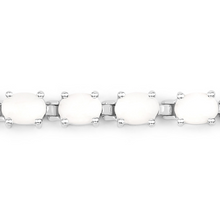 Load image into Gallery viewer, Natural Opal Tennis Bracelet