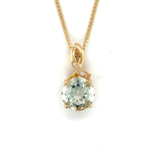 Load image into Gallery viewer, Natural Green Amethyst Pendant Necklace