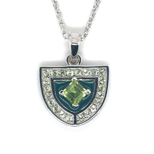 Load image into Gallery viewer, Natural Peridot Silver Amulet Necklace