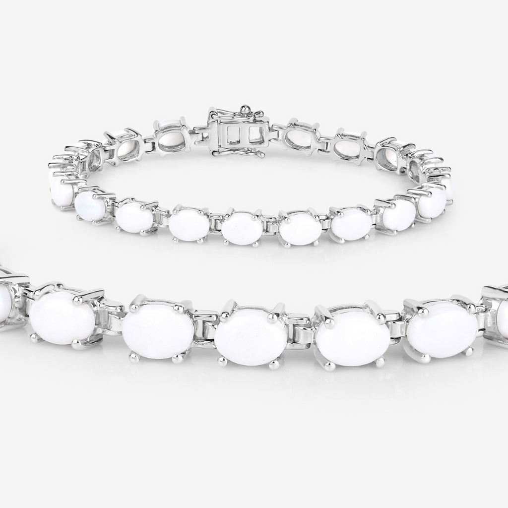Natural Opal Tennis Bracelet
