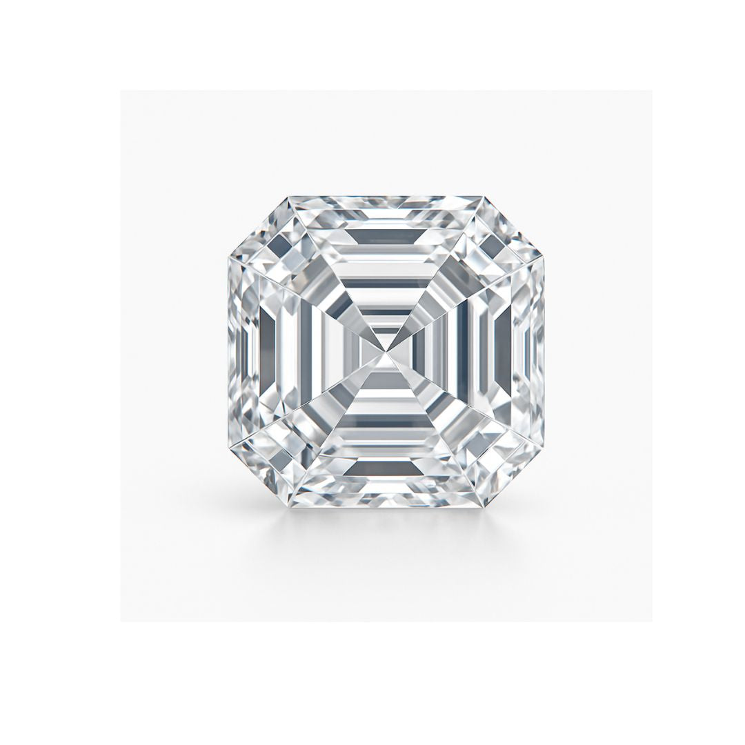 Asscher Cut Loose Lab Grown Diamond Stone VVS1 IGI Certified