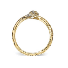 Load image into Gallery viewer, Cubic Zirconia Sterling Silver Snake Ring
