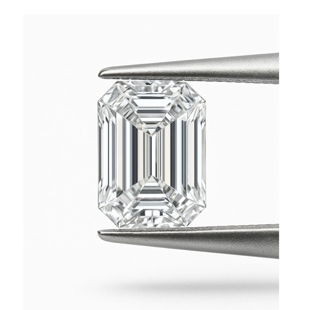 Emerald Cut Loose Lab Grown Diamond Stone VS1 IGI Certified