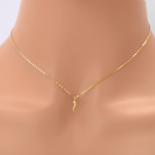 Load image into Gallery viewer, 10k Gold Italian Horn Charm Pendant