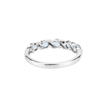 Load image into Gallery viewer, Genuine Swiss Blue Topaz 5 Stone Ring