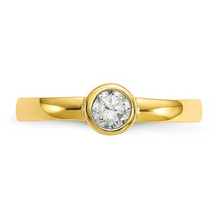 Load image into Gallery viewer, 10k Gold CZ Toe Ring For Women