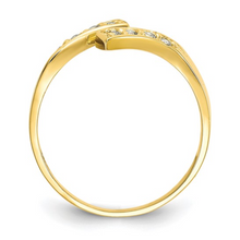 Load image into Gallery viewer, 10k Yellow Gold Cubic Zirconia Toe Ring