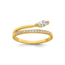 Load image into Gallery viewer, Cubic Zirconia Fashion Snake Ring