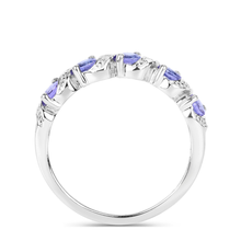Load image into Gallery viewer, Genuine London Blue Topaz 5 Stone Ring