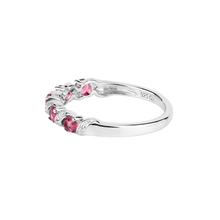 Load image into Gallery viewer, Genuine Pink Tourmaline 5 Stone Ring