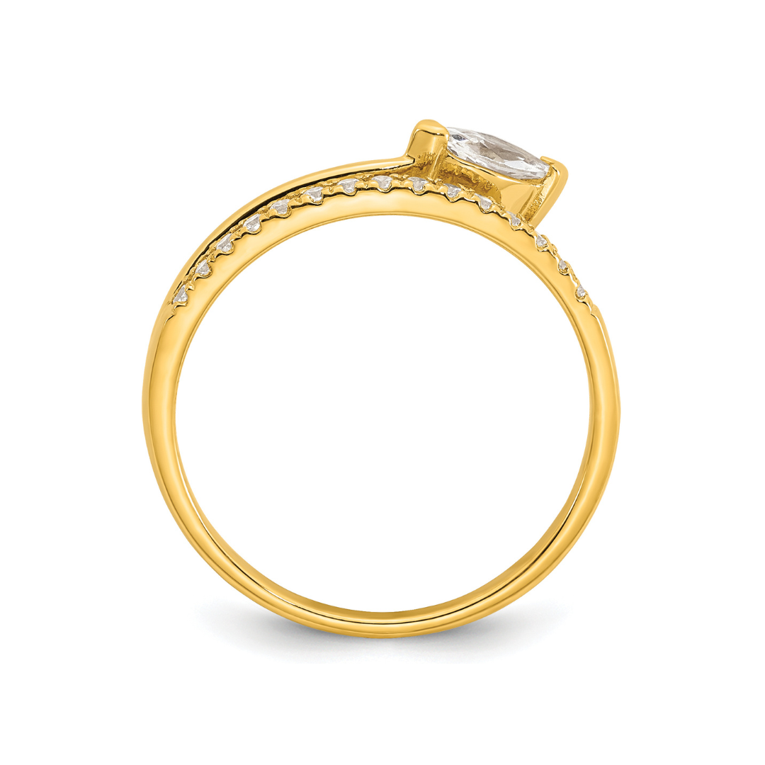 Cubic Zirconia Fashion Snake Ring