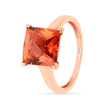 Load image into Gallery viewer, rose gold band ring for women, september birthstone ring