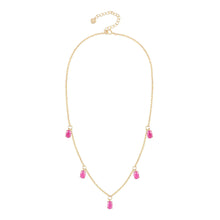 Load image into Gallery viewer, Ruby Necklace Gemstone Necklace Yellow Gold Necklace Gift for her Necklace for Women Beautiful Necklace Gold Necklace Women leo birthday gift dainty drop necklace collar necklace gift Collar Necklace Birthstone Necklace Ruby Stone Choker- FineColorJewels