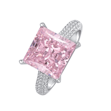 Load image into Gallery viewer, Pink Diamond Solitaire Ring