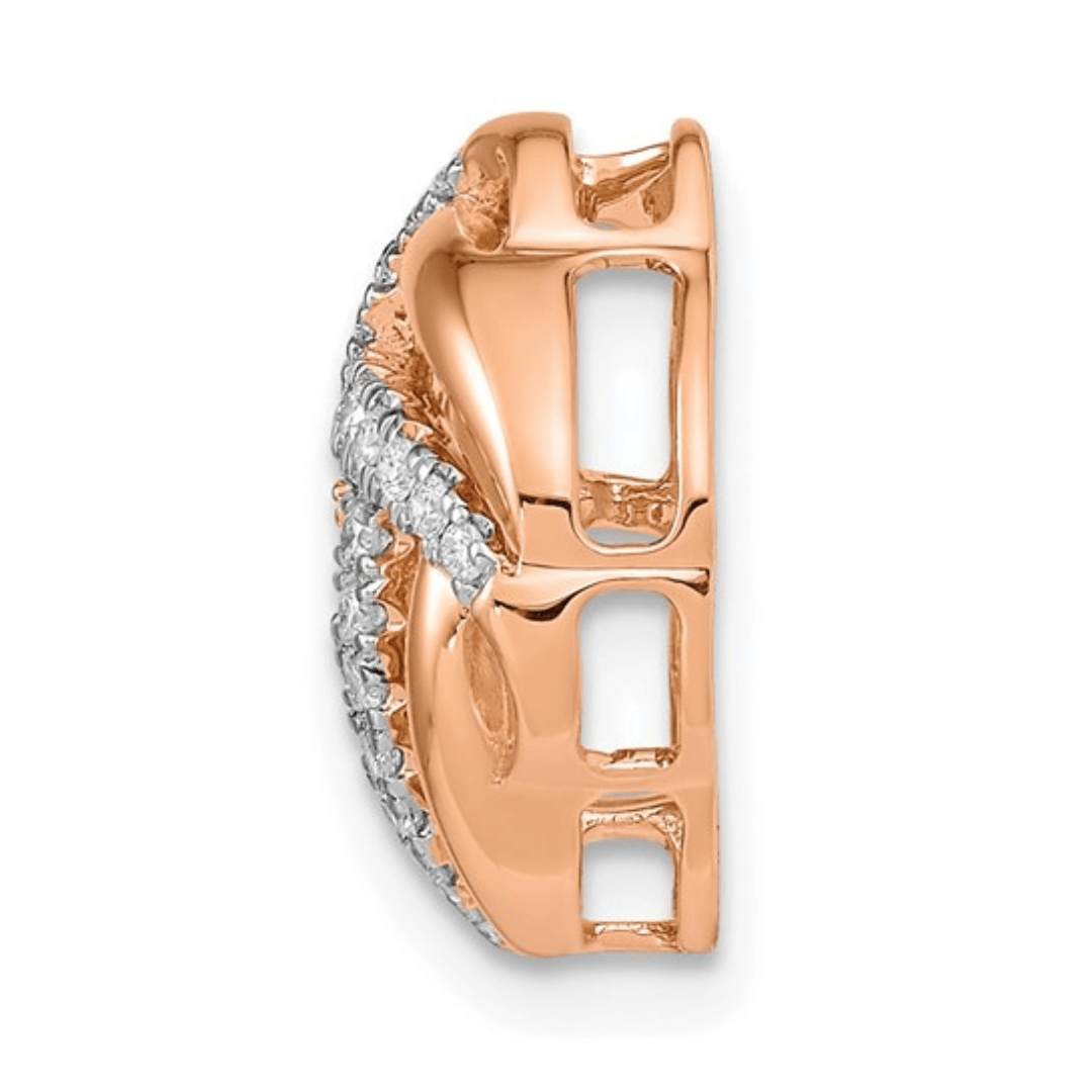 rose gold diamond pendant, elegant pendant design