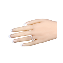 Load image into Gallery viewer, Peach Genuine Morganite 5 Stone Ring
