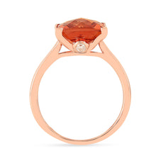 Load image into Gallery viewer, peach sapphire ring