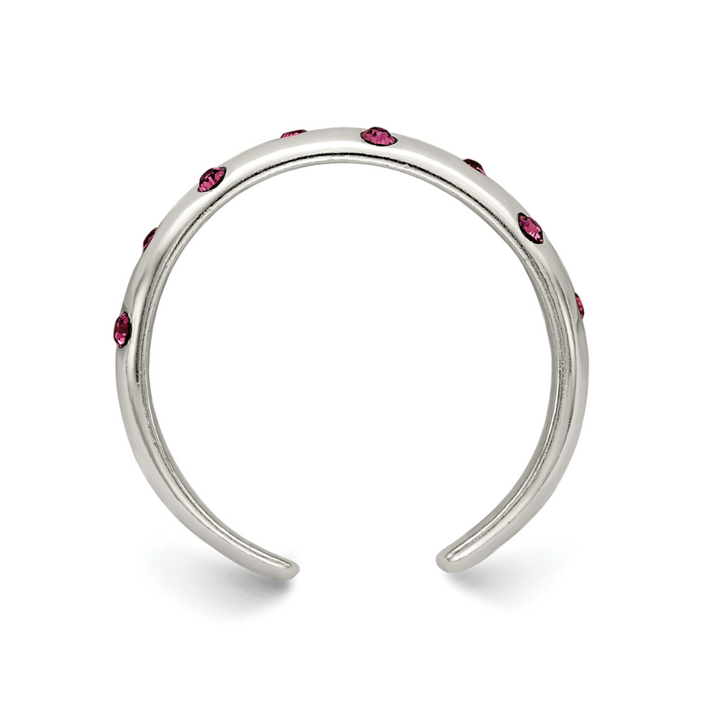 Pink Cubic Zirconia Toe Ring