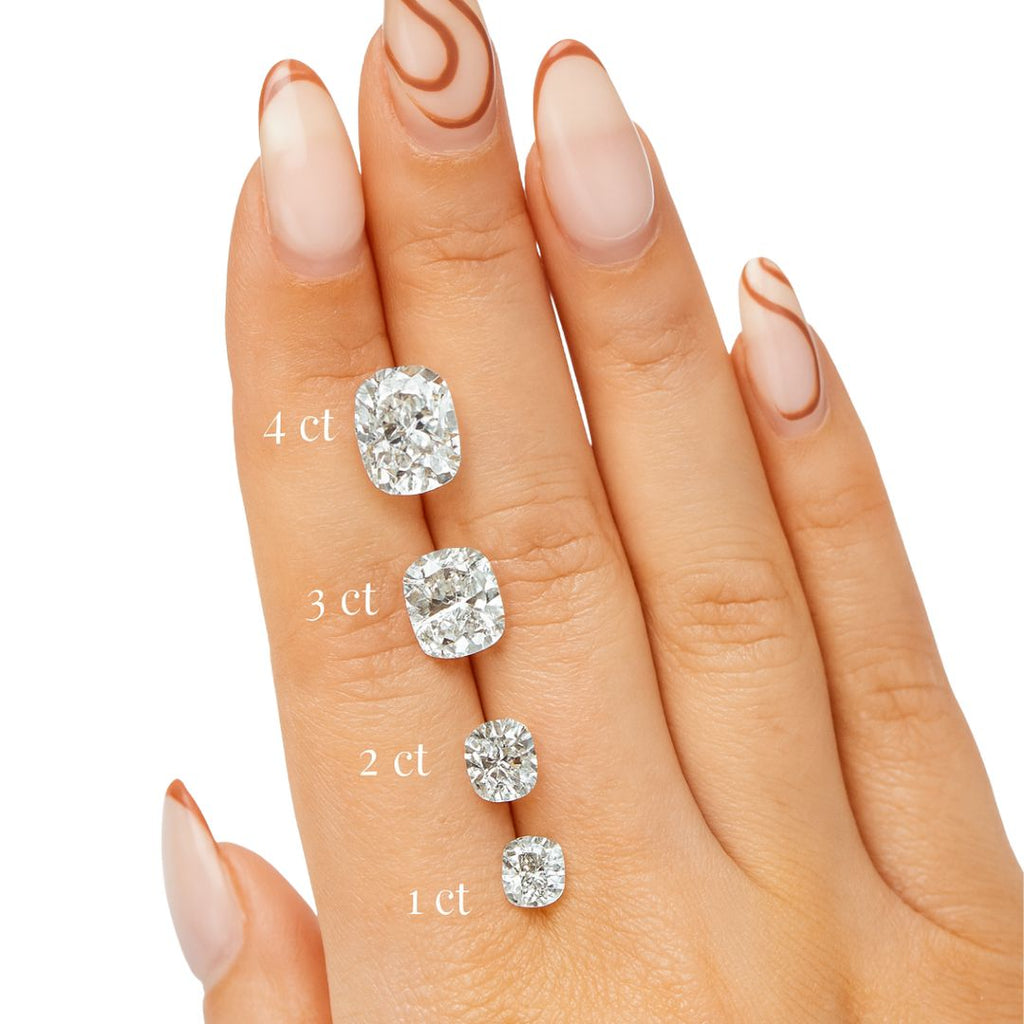 Long Cushion Cut Loose Lab Grown Diamond Stone SI1 IGI Certified