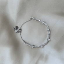 Load image into Gallery viewer, Sterling Silver Dainty Bracelet White Gemstone Unique Bracelet Wedding Jewelry Gift For Her